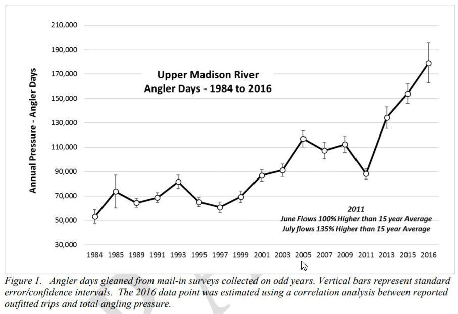 Rise in fishing pressure
